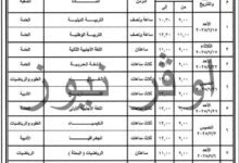 جدول امتحانات الثانوية العامة 2025 لشعبتي العلمي والأدبي